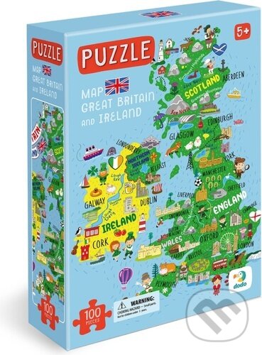 Levně Mapa Velké Británie a Severního Irska (100 dílků) - puzzle z kategorie Ostatné