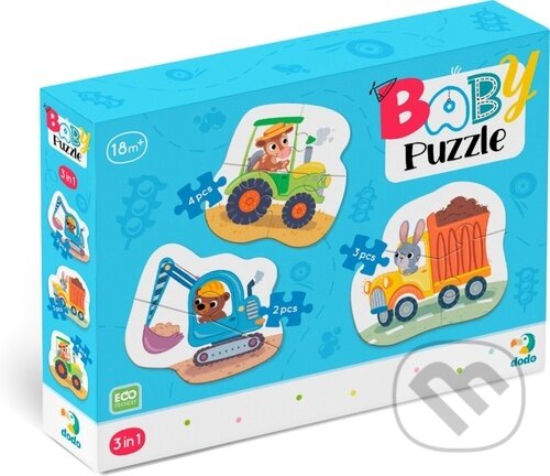 Levně Baby puzzle Doprava 3v1 ((2,3,4 dílků)) - puzzle z kategorie Maxi dieliky