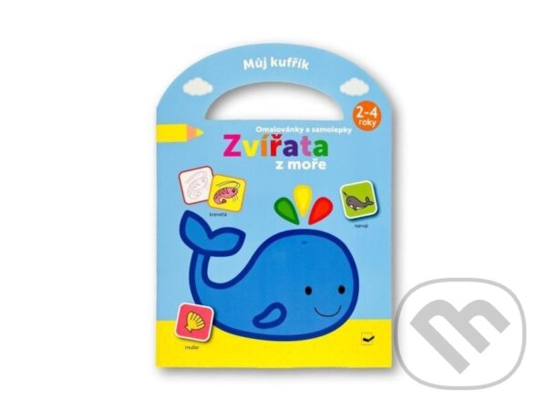 Můj kufřík Omalovánky a samolepky Zvířata z moře