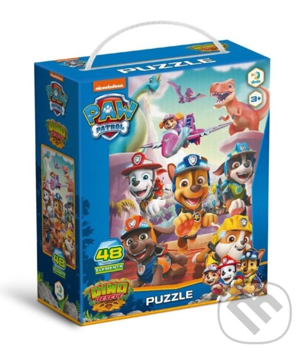 Levně Labková patrola: Záchrana dinosaura - puzzle z kategorie 15 – 60 dielikov