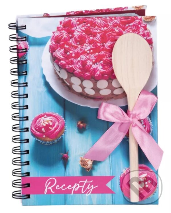 Levně Kniha na recepty s vařečkou A5 spirála Cake