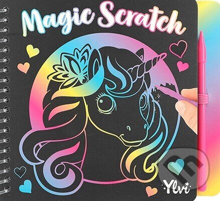 Levně Ylvi magic Scratch bloček - s dúhovým podkladom