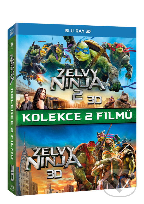 Levně Želvy Ninja kolekce 1.-2. 3D - Jonathan Liebesman, Dave Green - film z kategorie Akčné filmy