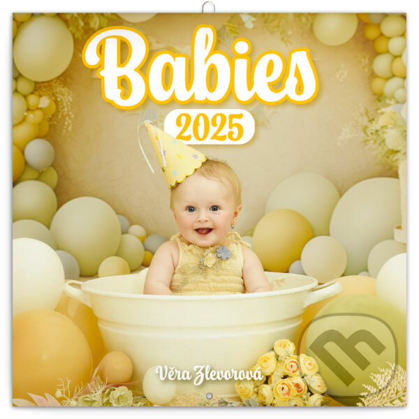 Nástenný poznámkový kalendár Babies 2025 - Věra Zlevorová, Notique, 2024