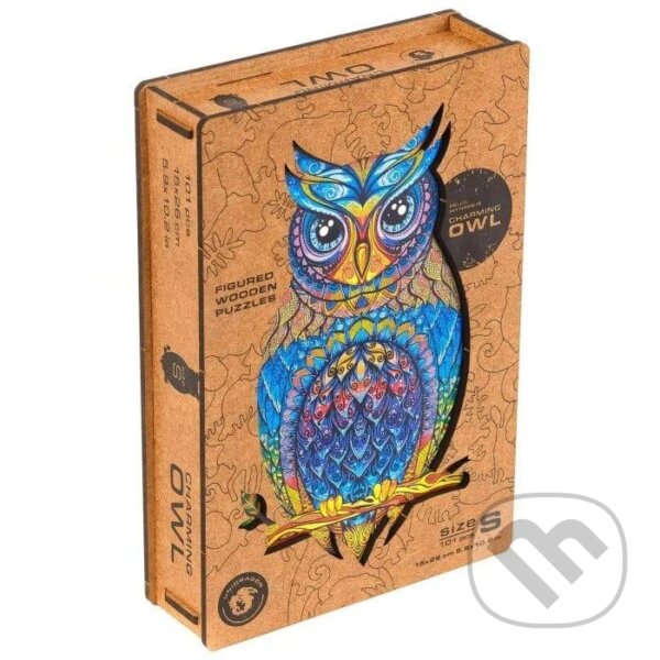 Levně Sova, velikost S (UNIDRAGON dřevěné puzzle) - puzzle z kategorie Zvieratá