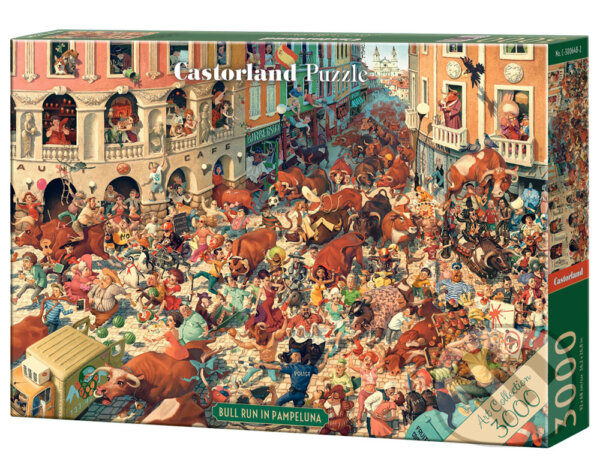 Puzzle: Bull Run in Pampeluna (Art Collection) (Castorland). Castorland, 2024