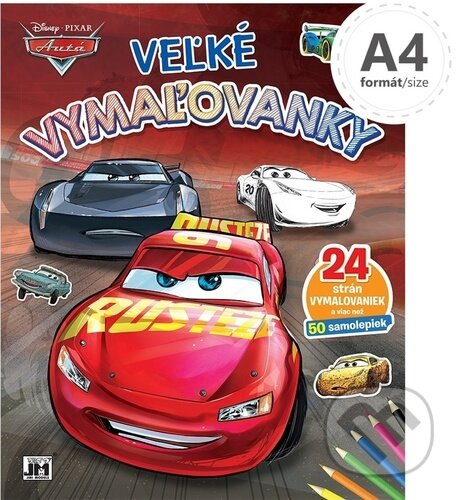 Levně Veľké vymaľovanky Autá - kniha z kategorie Omaľovávanky