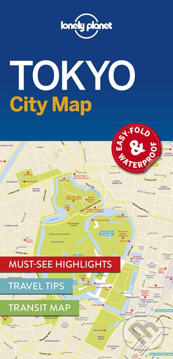 Tokyo City Map, Lonely Planet, 2016