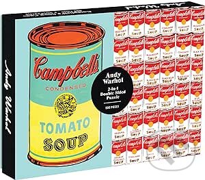 Kniha Andy Warhol Soup Can 2-sided 500 Piece Puzzle