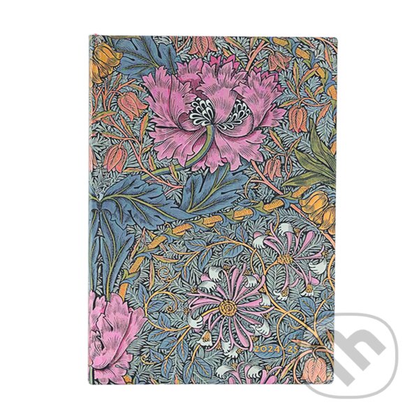 Paperblanks - diár  Morris Pink Honeysuckle 2024/2025 (Paperblanks). Paperblanks, 2024