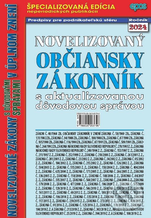 Levně Novelizovaný Občiansky zákonník - kniha z kategorie Občianske právo