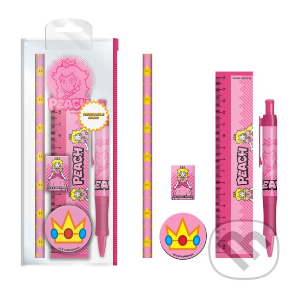 Levně Super Mario Školský set - Princezná Peach