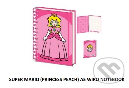 EPEE Merch Pyramid Super Mario Blok kroužkový A5 Peach
