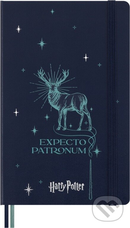 Levně Moleskine - zápisník Harry Potter - Patronum (limitovaná edícia, stredný, linajkovaný)