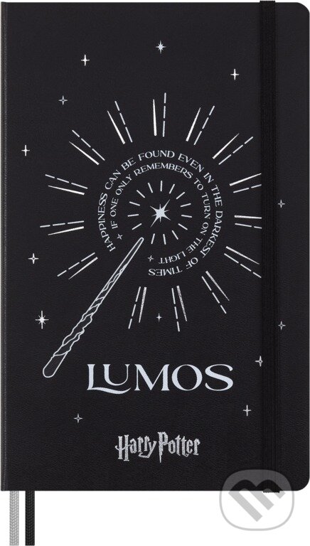 Levně Moleskine - zápisník Harry Potter - Lumos (limitovaná edícia, stredný, linajkovaný)