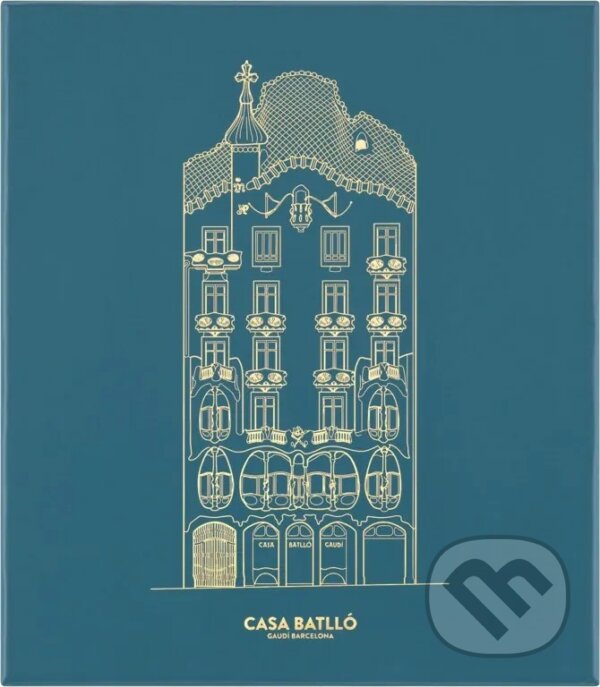 Levně Moleskine - sada Casa Batlló v darčekovej krabici (limitovaná edícia, zápisník (stredný, linajkovaný) + pero Moleskine X Kaweco)