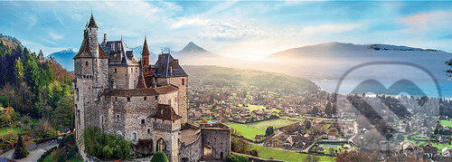Puzzle: Panoramatické puzzle Hrad Menthon, Francie (Trefl)