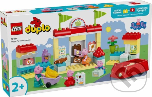 Spoločenská hra: LEGO® DUPLO® 10434 Prasiatko Peppa a supermarket (LEGO). LEGO, 2024