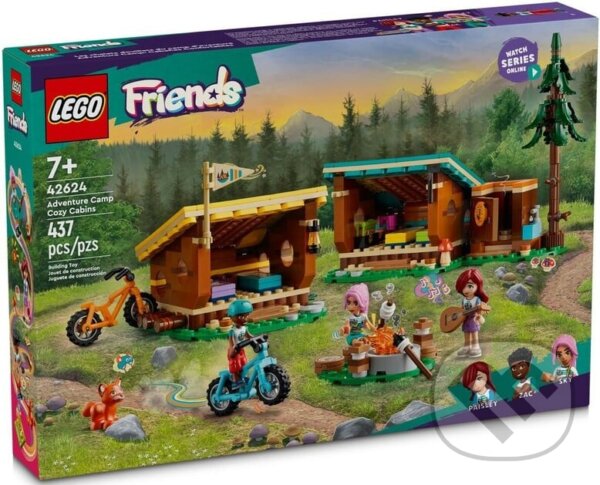 Spoločenská hra: LEGO® Friends 42624 Útulné chatky na dobrodružnom tábore (LEGO). LEGO, 2024