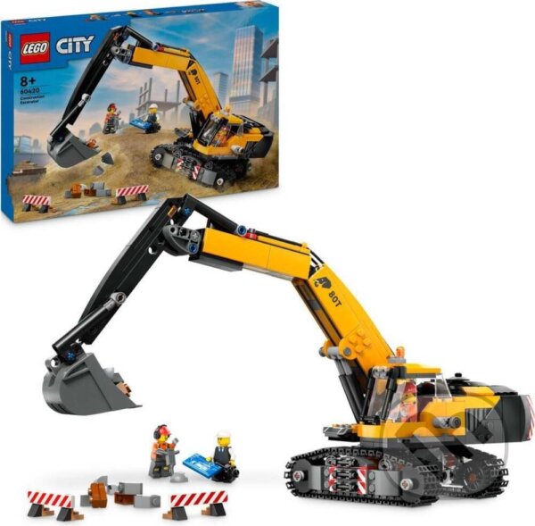 Spoločenská hra: LEGO® City 40420 Žltý bager (LEGO). LEGO, 2024