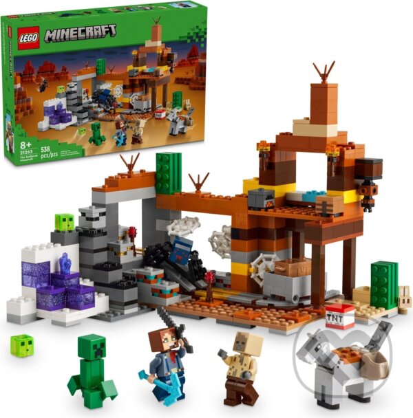 Spoločenská hra: LEGO® Minecraft® 21263 Banská šachta v pustatine (LEGO). LEGO, 2024
