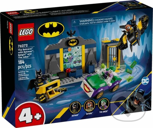 Spoločenská hra: LEGO® DC Batman™ 76272 Batmanova jaskyňa a Batman™, Batgirl™ a Joker™ (LEGO). LEGO, 2024