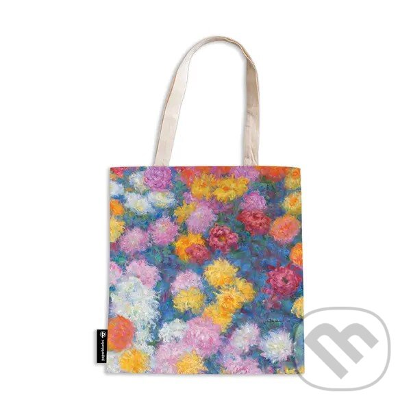 Levně Paperblanks - plátená taška Monet’s Chrysanthemums