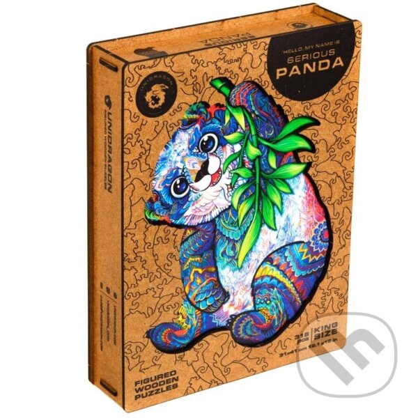 Levně UNIDRAGON dřevěné puzzle - Panda, velikost KS - hra z kategorie Zvieratá