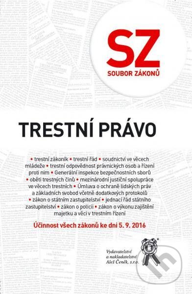 Levně Trestní právo (Soubor zákonů) - kolektív autorov - kniha z kategorie Vysoké školy