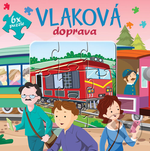Levně Vlaková doprava (6 x puzzle) - kniha z kategorie Maxi dieliky