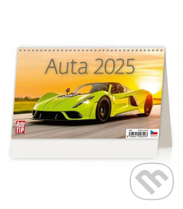 Auta 2025 - stolní kalendář (Helma). Helma, 2024
