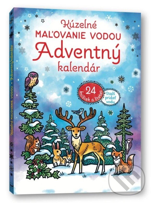 Levně Kúzelné maľovanie vodou: Adventný kalendár (24 knižiek a štetec) - kniha z kategorie Omaľovávanky