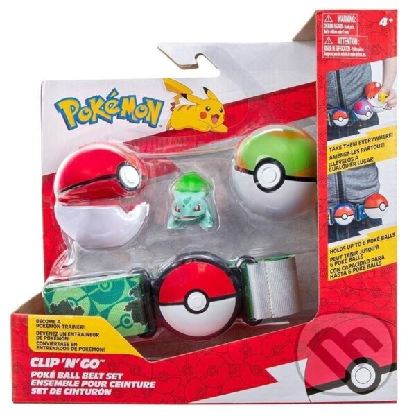 Levně Pokémon Clip ´n´ Go Poké Ball Belt Set - mix motivov