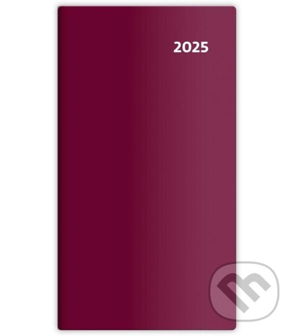 Diář 2025 Torino bordó, čtrnáctidenní (Helma365). Helma365, 2024