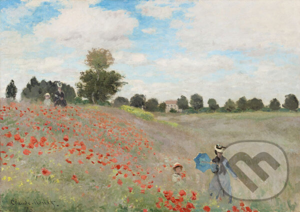 Puzzle: Claude Monet - Poppy Field, 1873 (Bluebird)