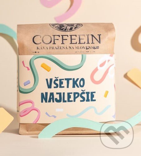 Kávy a čaje: Káva Všetko najlepšie (COFFEEIN). COFFEEIN