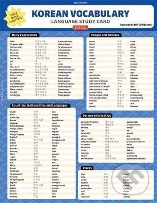 Kniha: Korean Vocabulary Language Study Card (Kim Woojoo). Tuttle Publishing, 2020