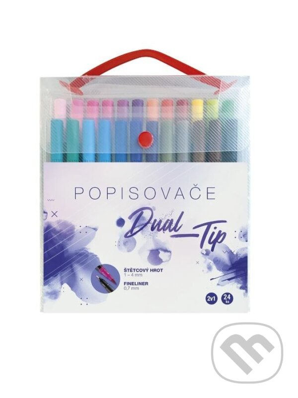 Levně Concorde Sada popisovačů Dual-Tip - 24 ks box