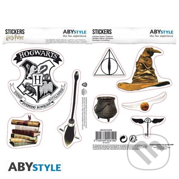 Levně Harry Potter Samolepky - Magické predmety
