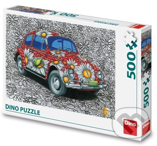 Levně Puzzle 500 VW Brouk malovaný - puzzle z kategorie Auto-moto