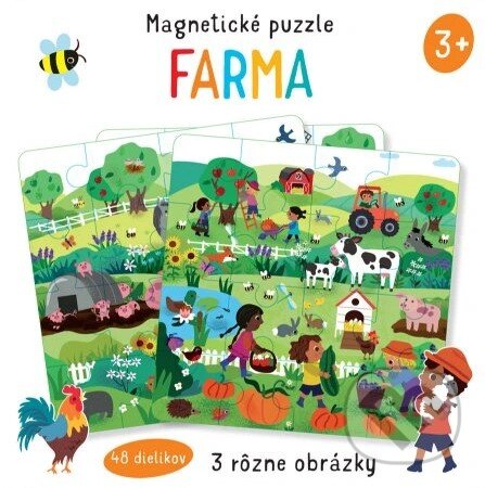 Levně Magnetické puzzle: Farma - kniha z kategorie Detské puzzle