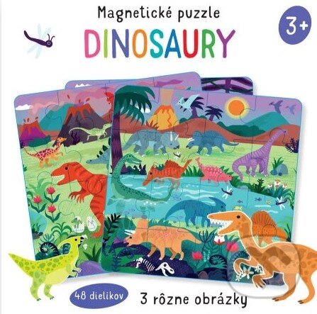 Levně Magnetické puzzle: Dinosaury - kniha z kategorie 15 – 60 dielikov