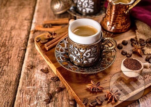 Levně Miluji kafe - puzzle z kategorie Umelecké
