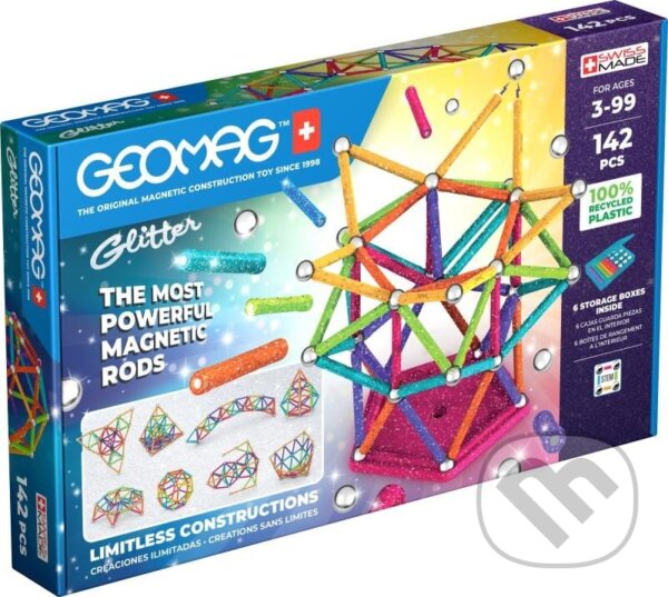 Levně Geomag Glitter (142 dílků) - hra z kategorie Stavebnice