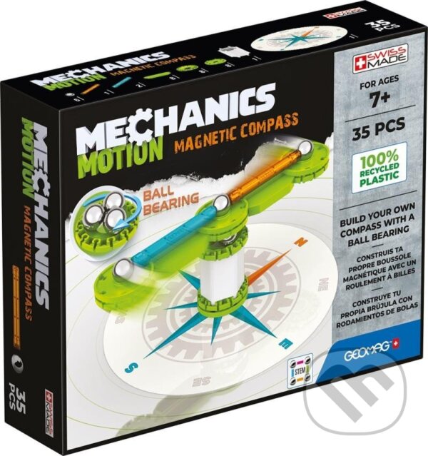 Levně Geomag Mechanics Motion Compass (35 dílků) - hra z kategorie Stavebnice