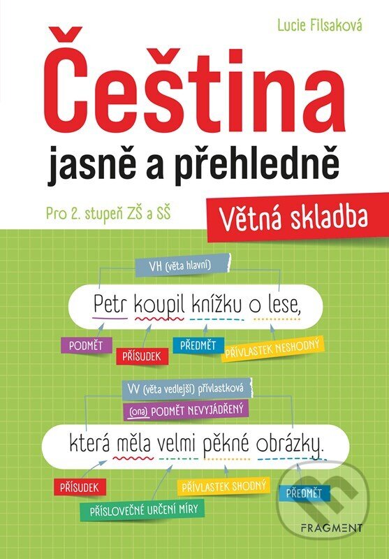 Levně Čeština jasně a přehledně – Větná skladba - Lucie Filsaková - kniha z kategorie Materská škola a predškoláci