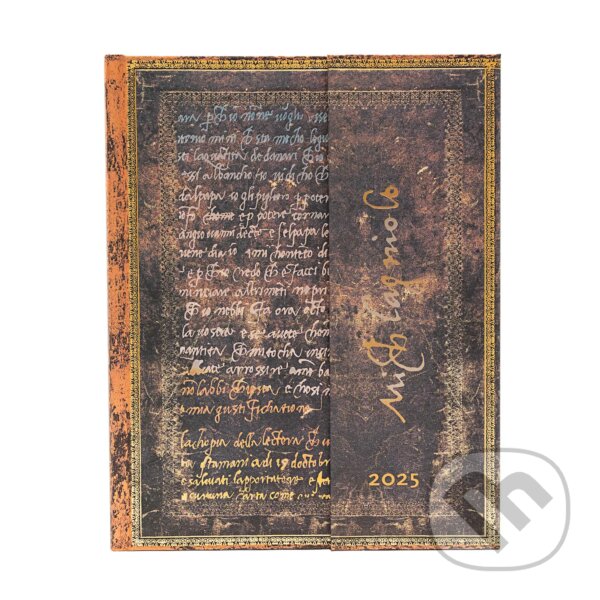 Paperblanks - diár Michelangelo, Handwriting 2025 (Paperblanks). Paperblanks, 2024