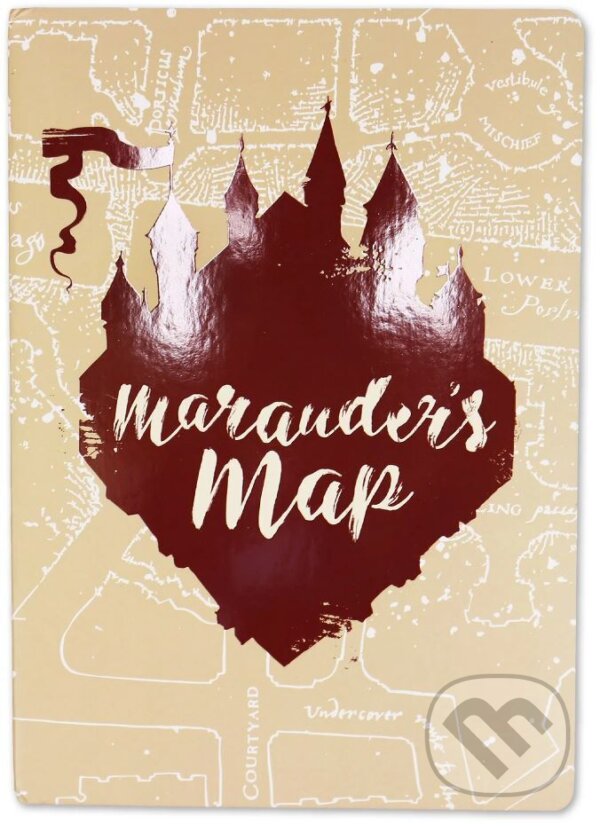 Levně Blok A5 Harry Potter: Záškodnícka mapa