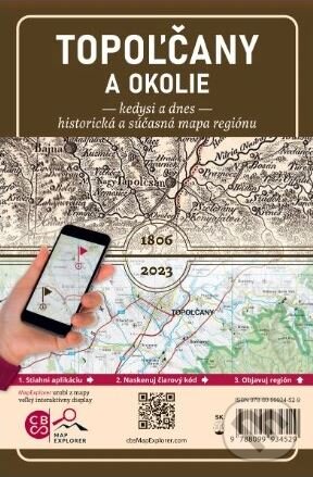 Levně Topoľčany a okolie – kedysi a dnes (Historická a súčasná mapa regiónu) - kniha z kategorie Mapy Európy