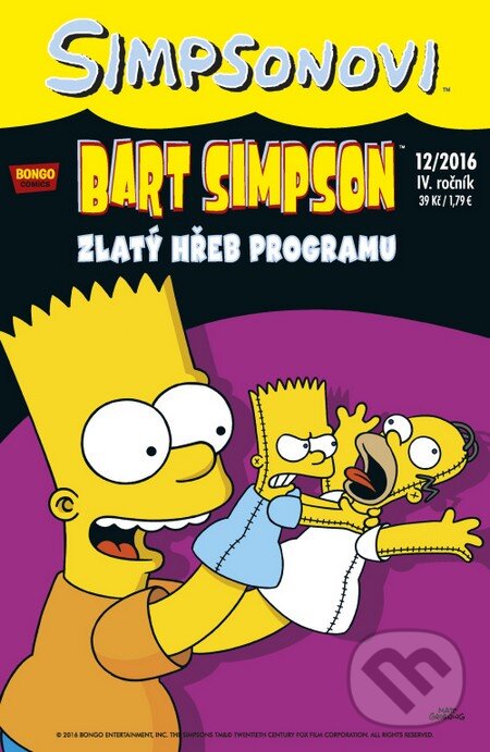 Levně Bart Simpson: Zlatý hřeb programu (12/2016) - Matt Groening